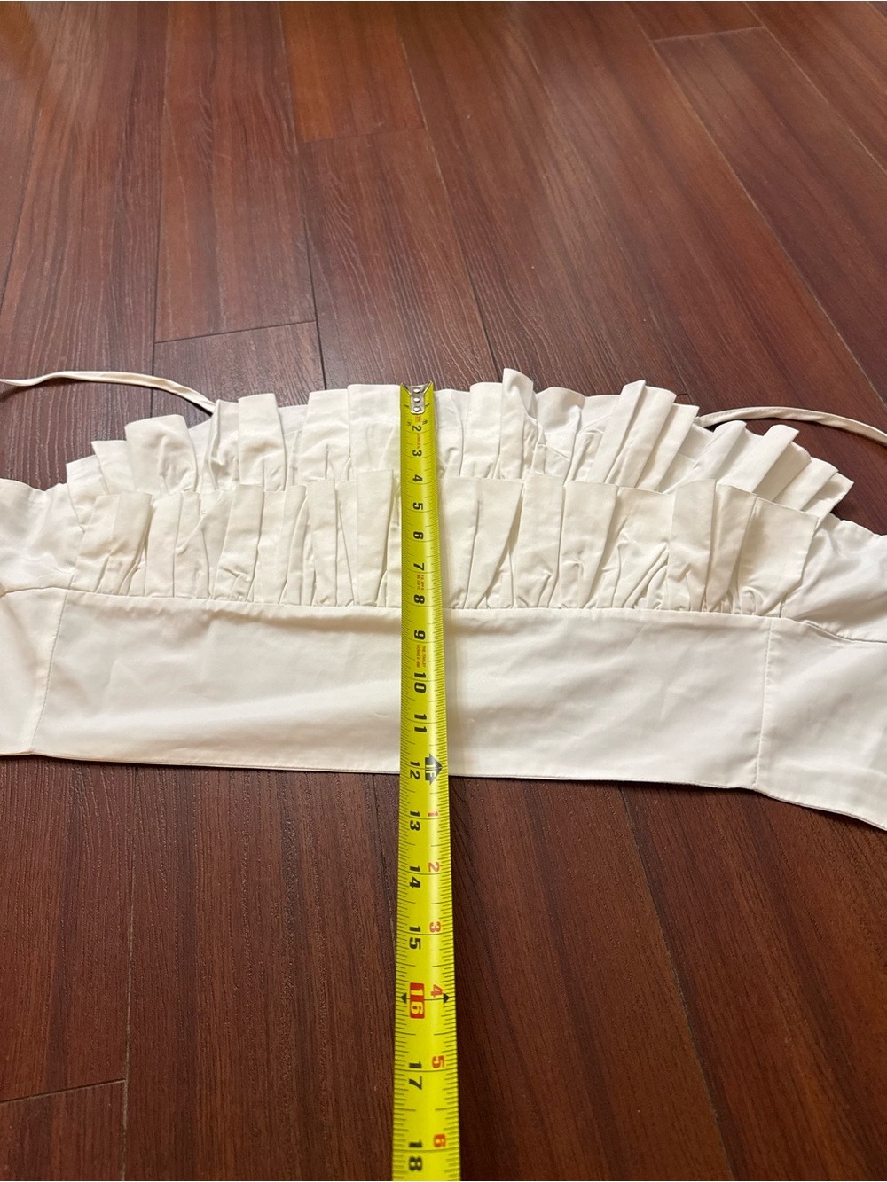 Cream Ruffled Bandeau Top - Picture 3 of 6
